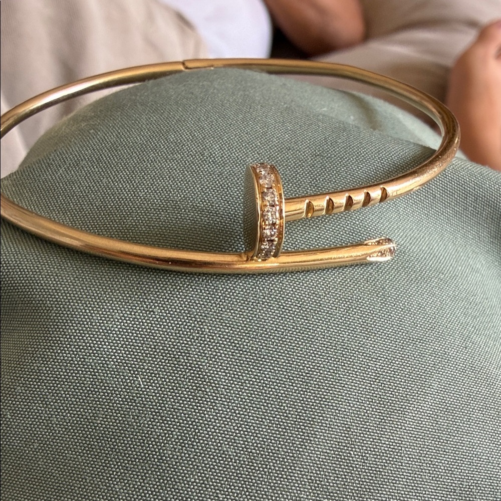 14k gold with diamonds bracelet